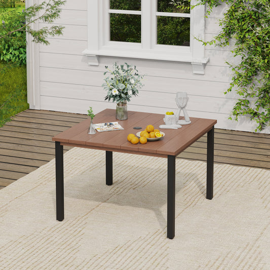 Vicllax outdoor square dining table for 4 (DTS06 KDTS01)