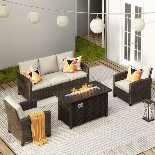 Rattan Conversation Set