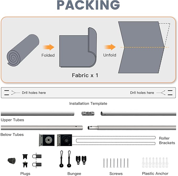 Outdoor Roller Shades (7' W X 8' L), Patio Blinds with Chain Clutch Operation, HDPE Roll Up Shade for Porch Patio Deck, Anthracite Grey