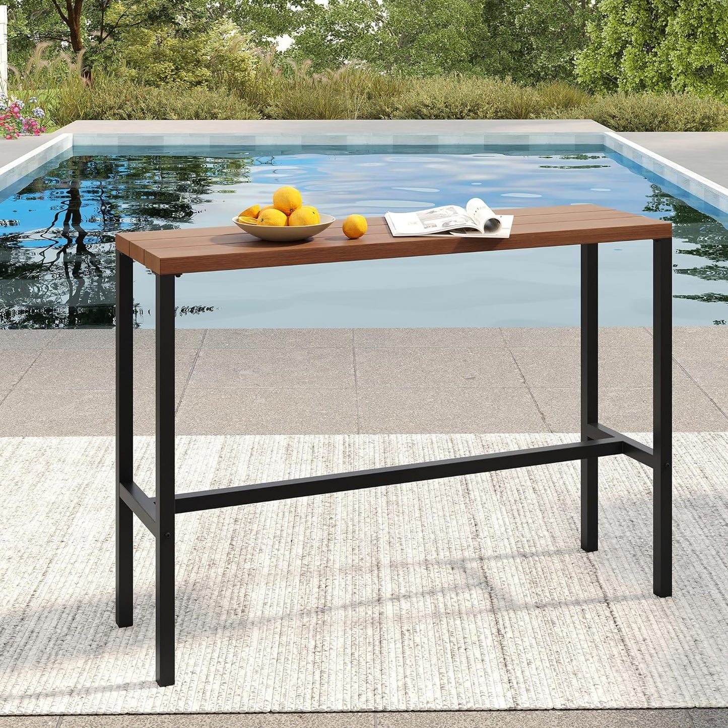 Narrow Bar Square Table Thin Bar Height Table Garden Bar Table Aluminium Alfresia New Releases