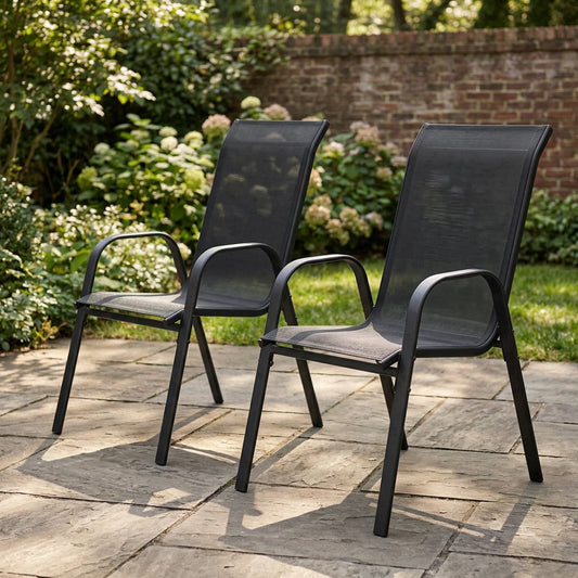 Vicllax Outdoor Outside Patio Dining Chairs