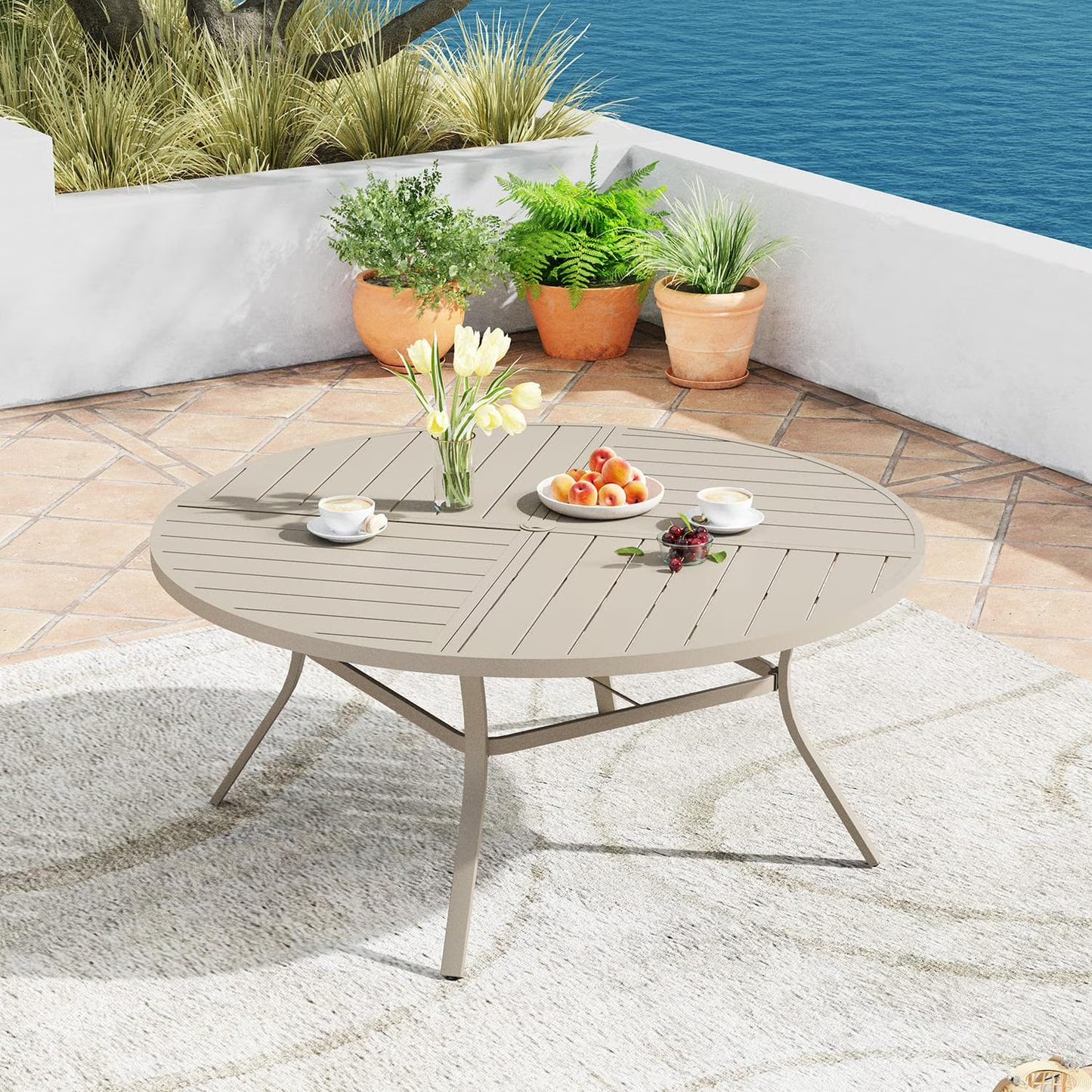 Vicllax Outdoor Outside Patio Dining Chairs
