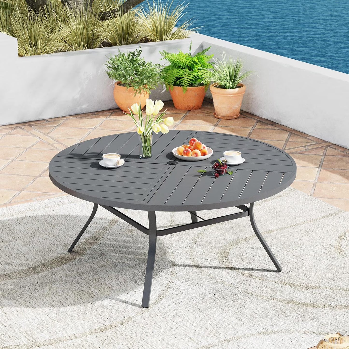 Vicllax Outdoor Outside Patio Dining Chairs