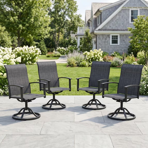 KDCS01 patio swivel chairs outdoor seating