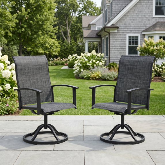 KDCS01 patio swivel chairs outdoor seating