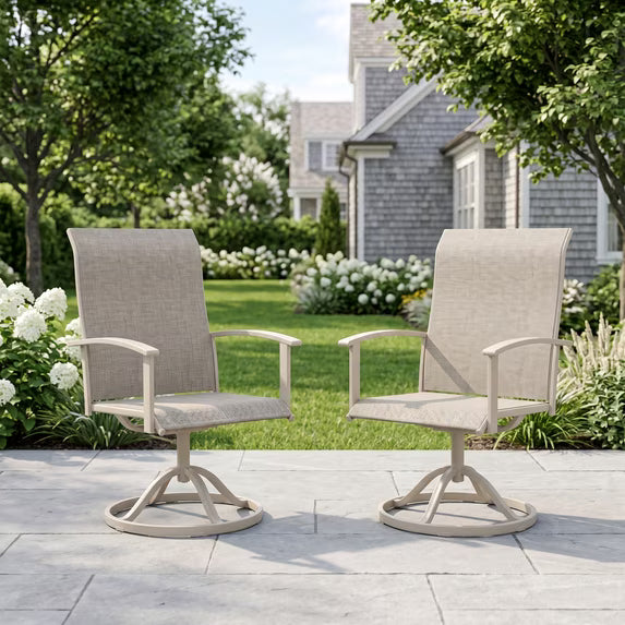 KDCS01 patio swivel chairs outdoor seating