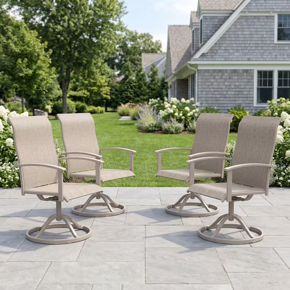 KDCS01 patio swivel chairs outdoor seating