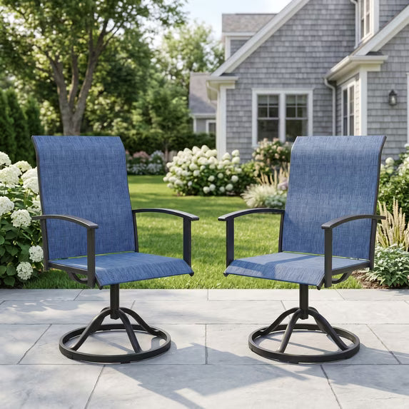 KDCS01 patio swivel chairs outdoor seating