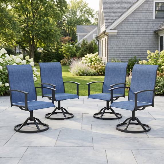 KDCS01 patio swivel chairs outdoor seating