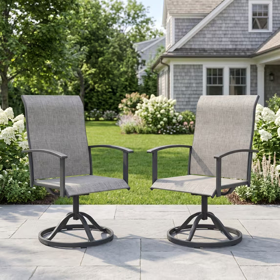 KDCS01 patio swivel chairs outdoor seating