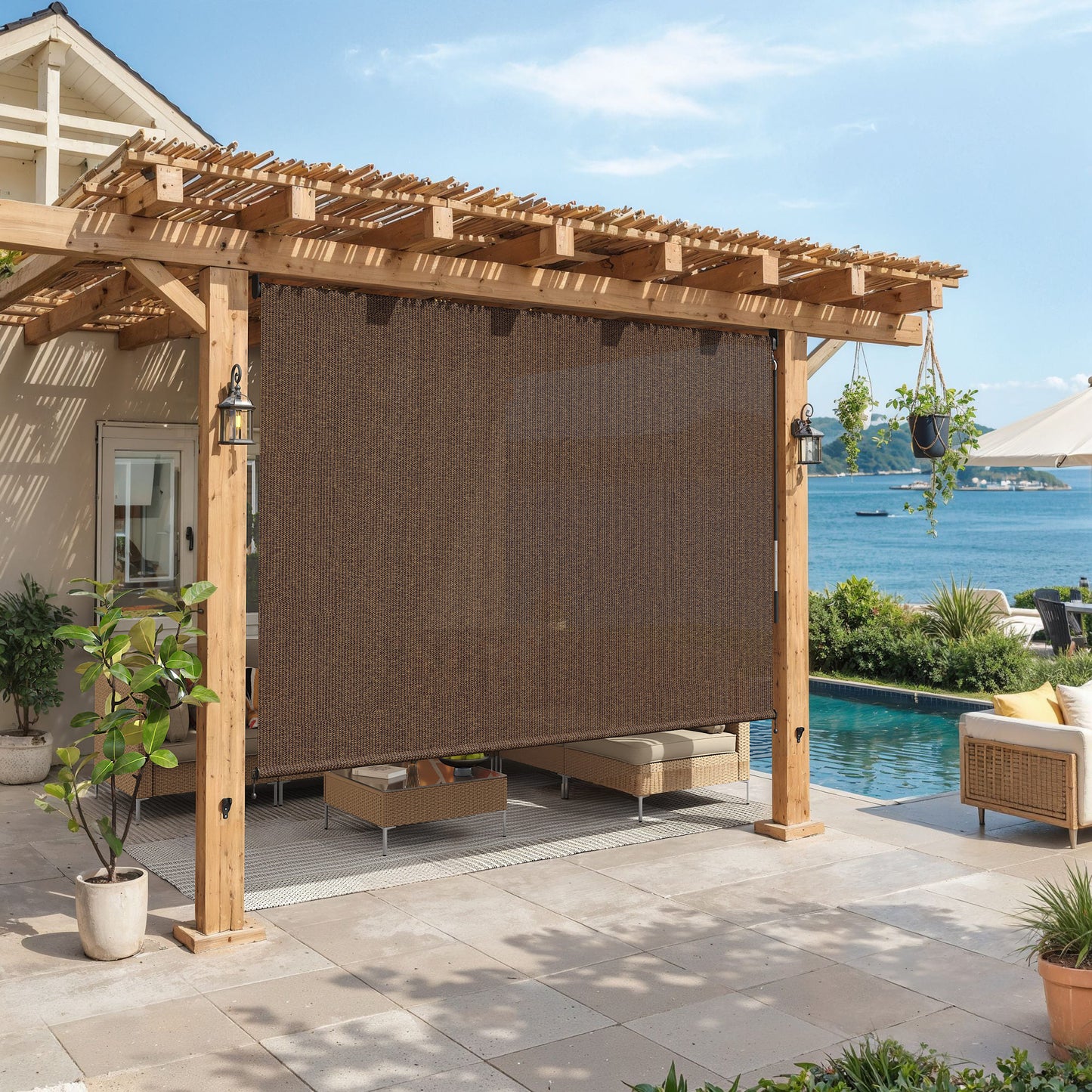Vicllax outdoor blinds roller shade--260206--SRB
