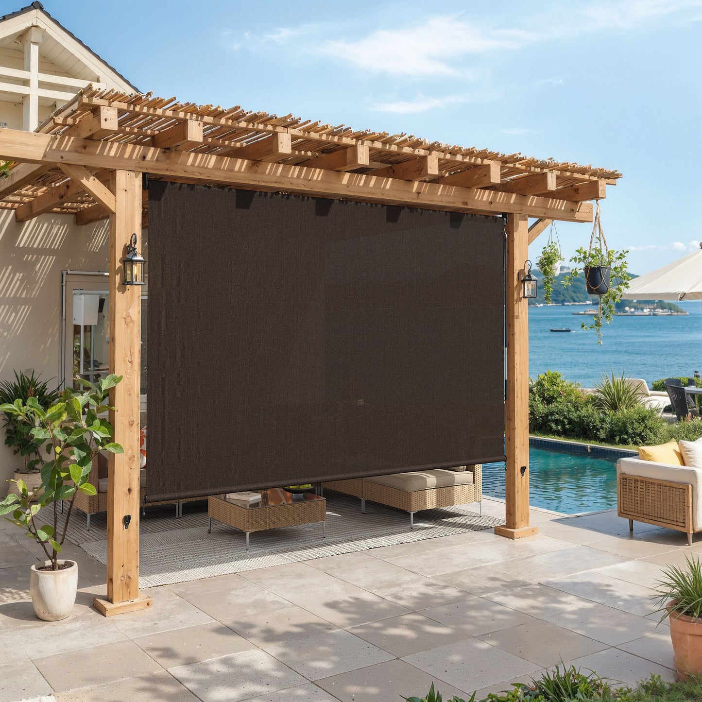 Vicllax outdoor blinds roller shade--260206--SRB