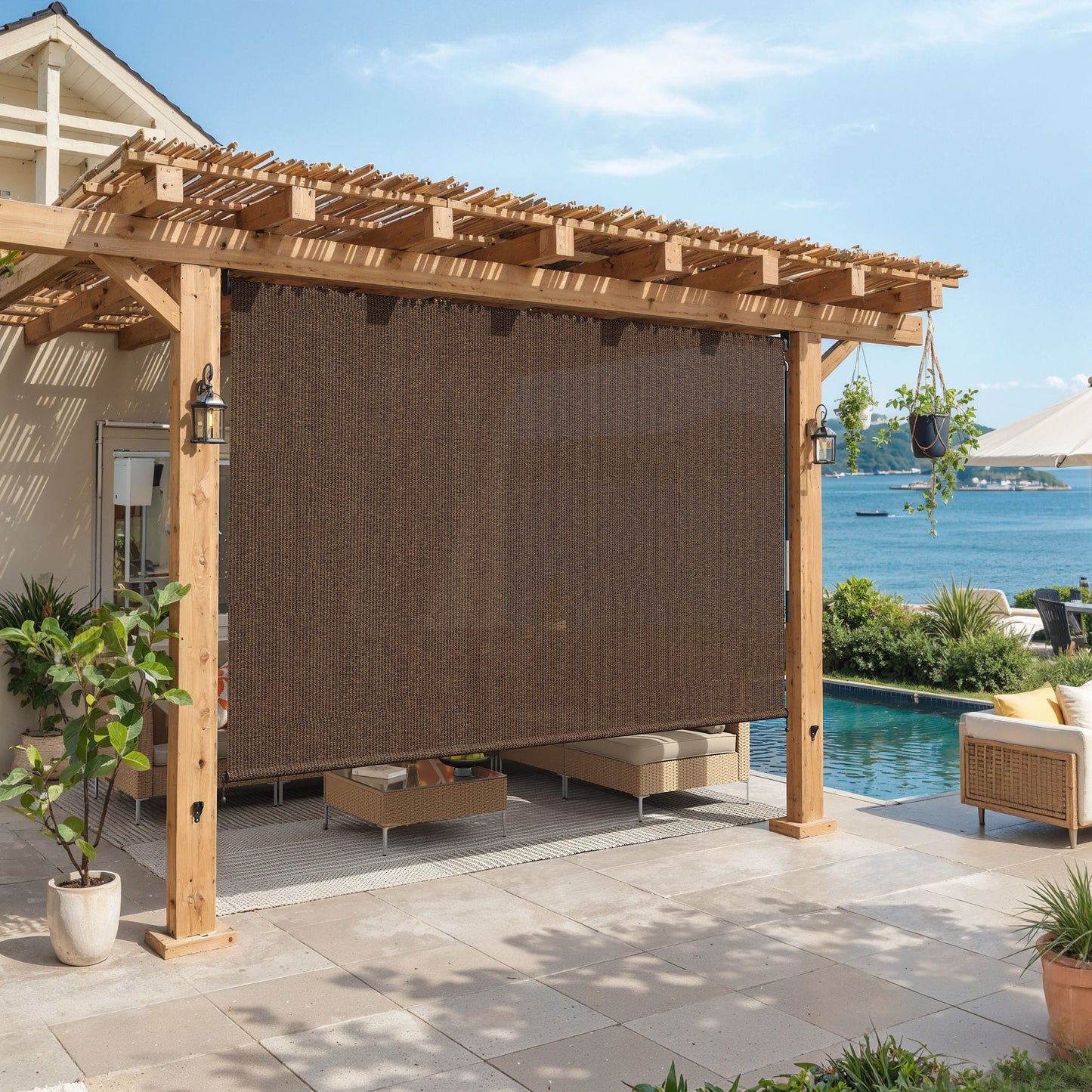 Vicllax outdoor blinds roller shade--260206--SRB