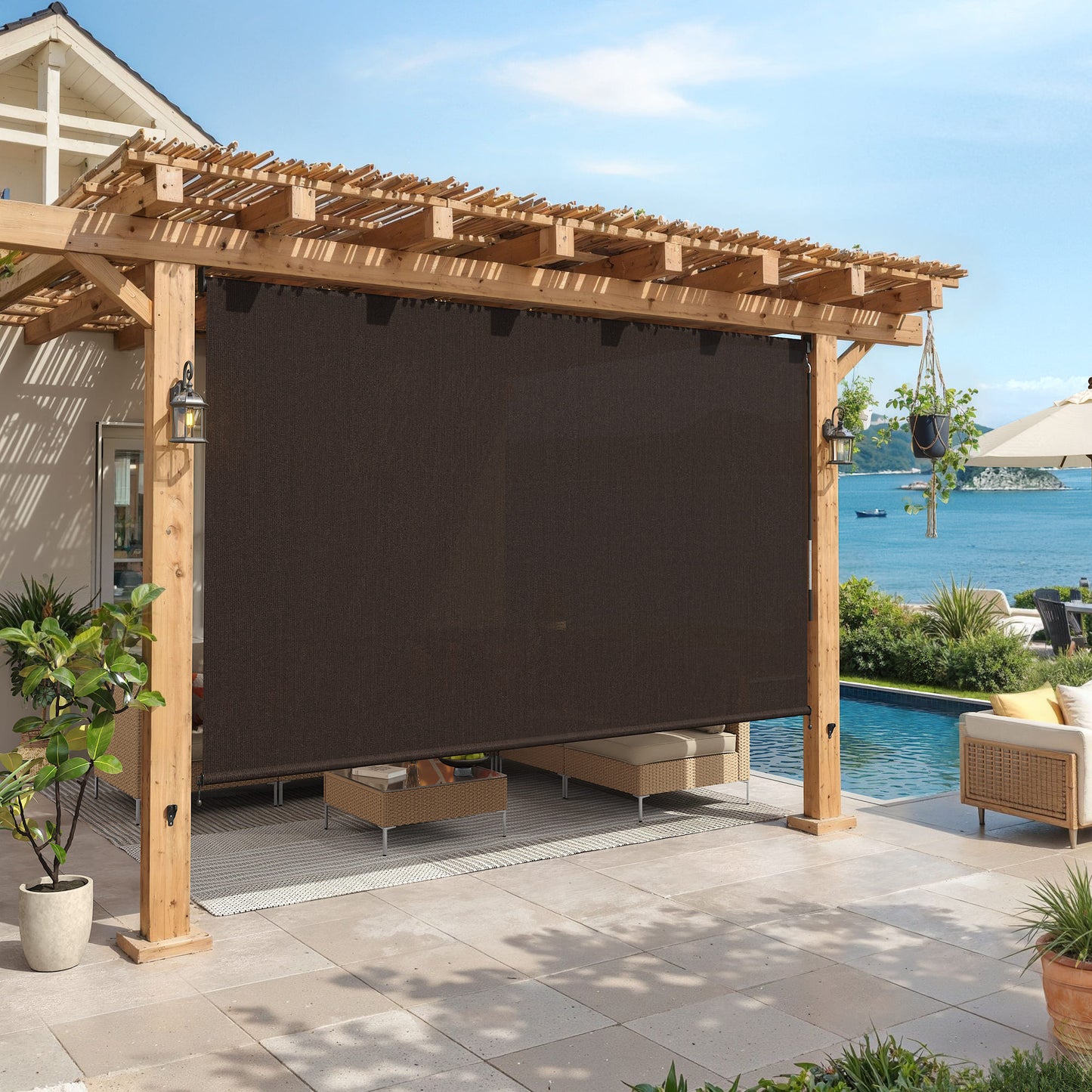 Vicllax outdoor blinds roller shade--260206--SRB