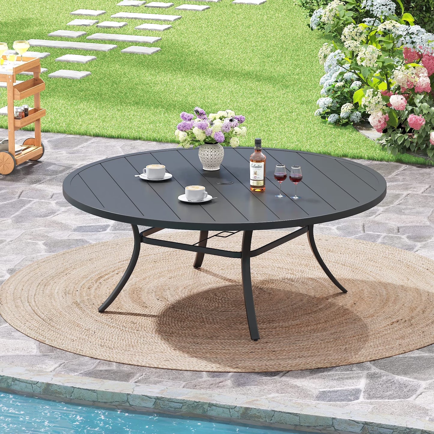 Vicllax Outdoor Outside Patio Dining Chairs
