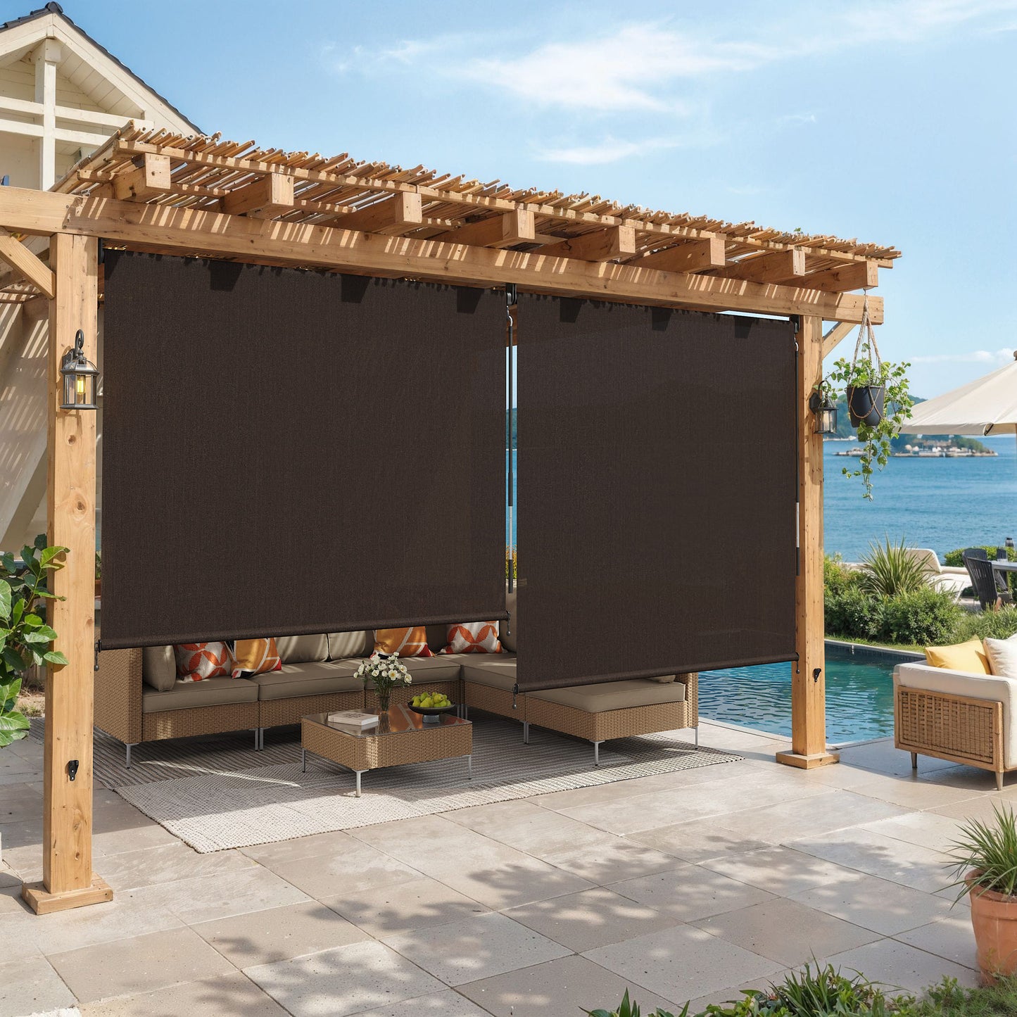 Vicllax outdoor blinds roller shade--260206--SRB