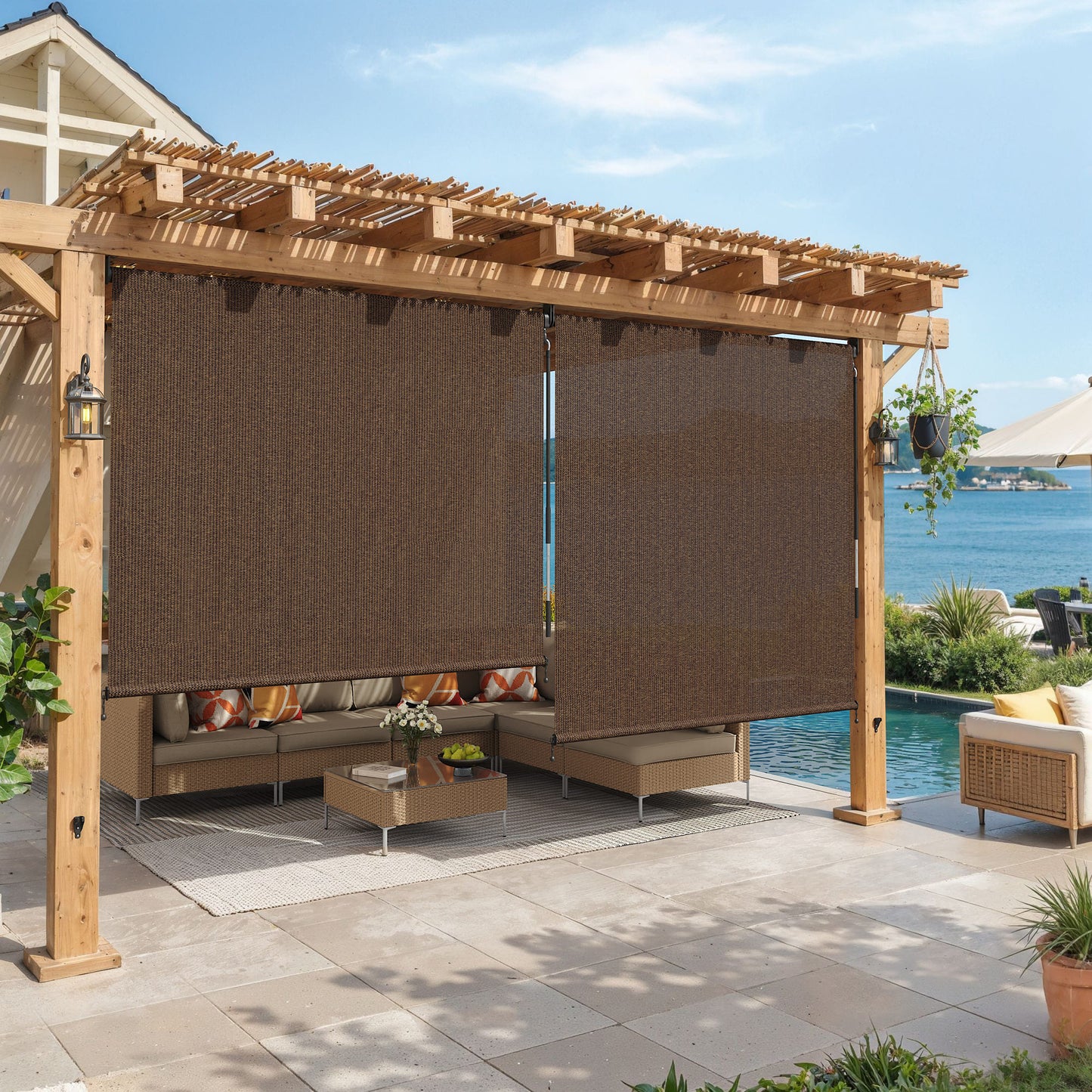 Vicllax outdoor blinds roller shade--260206--SRB