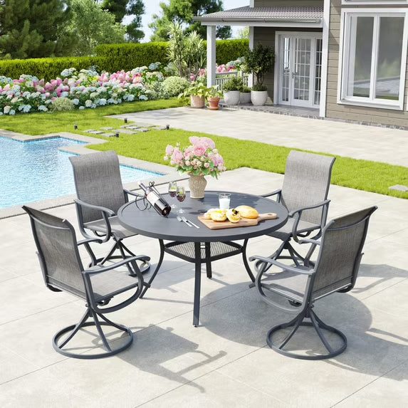 Vicllax Outdoor Outside Patio Dining Chairs