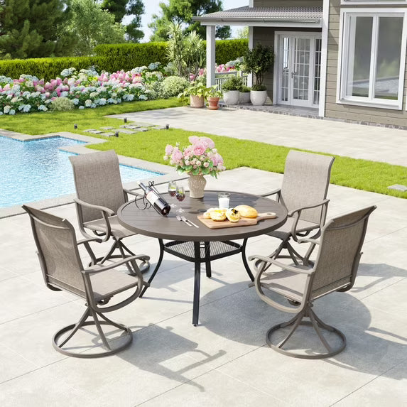 Vicllax Outdoor Outside Patio Dining Chairs
