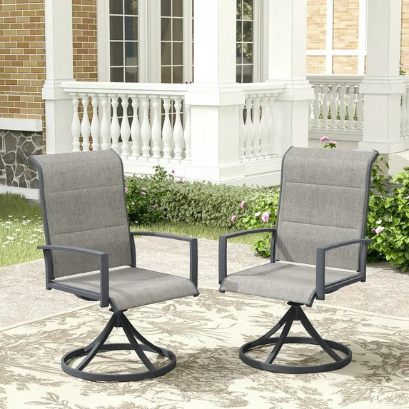 KDCS01 patio swivel chairs outdoor seating