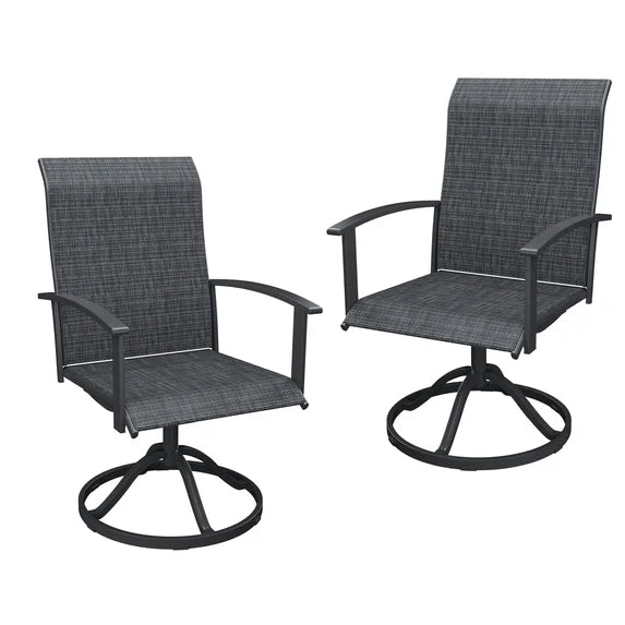 KDCS01 patio swivel chairs outdoor seating
