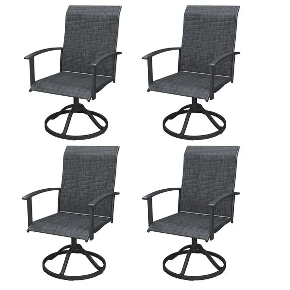 KDCS01 patio swivel chairs outdoor seating