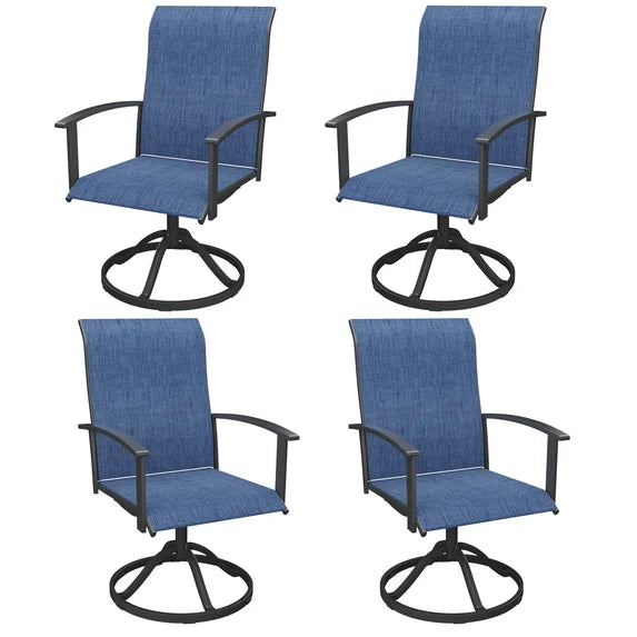KDCS01 patio swivel chairs outdoor seating