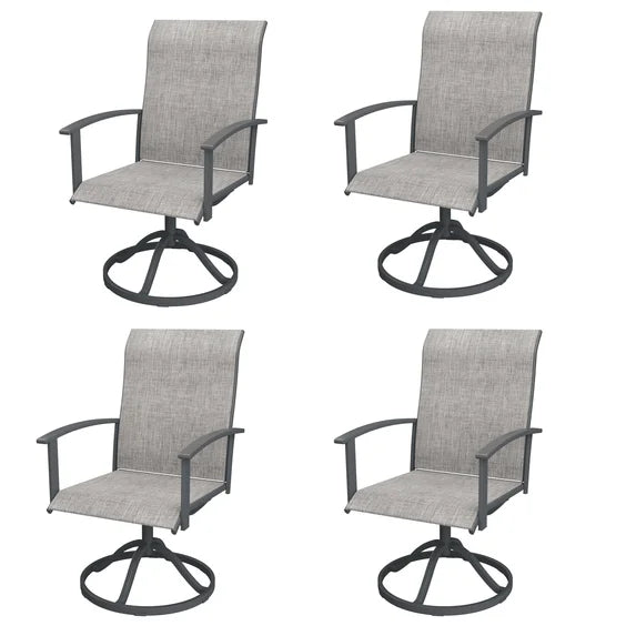 KDCS01 patio swivel chairs outdoor seating