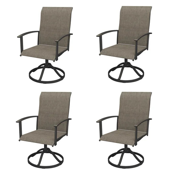 KDCS01 patio swivel chairs outdoor seating