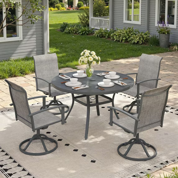 Vicllax Outdoor Outside Patio Dining Chairs