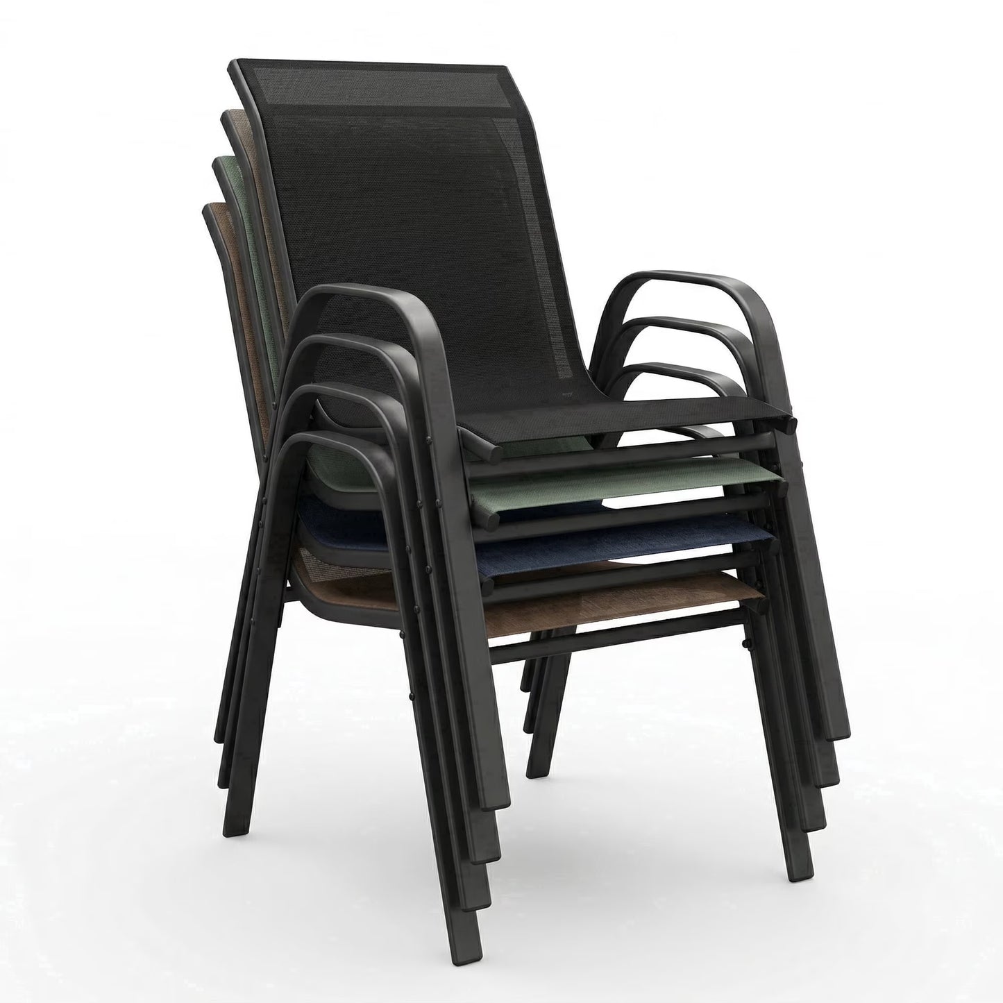 Vicllax Outdoor Outside Patio Dining Chairs