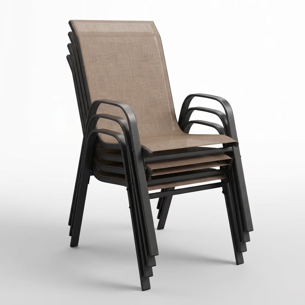 Vicllax Outdoor Outside Patio Dining Chairs