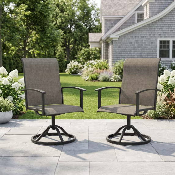 KDCS01 patio swivel chairs outdoor seating